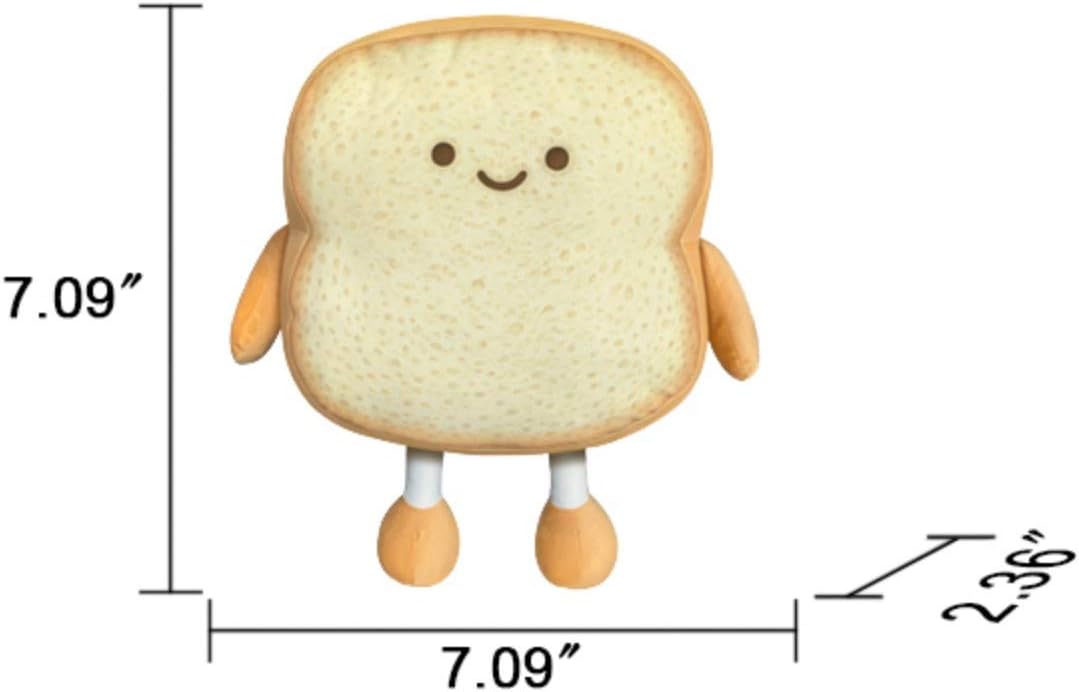 Funny Toast Bread Plush Pillow Toy