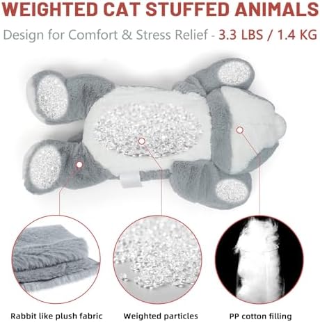 Niuniu Daddy Weighted Cat Plush Pillow