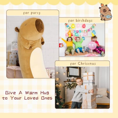 Tezituor Long Capybara Plush Pillow