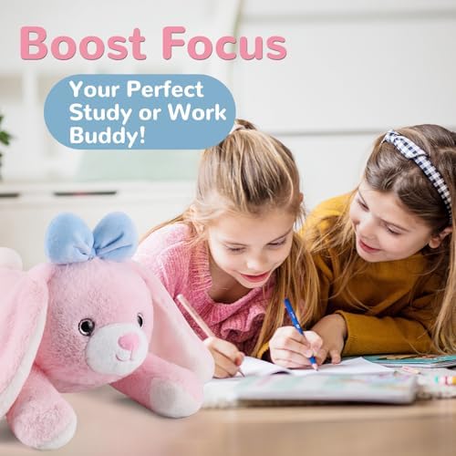 Meowtastic Easter Bunny Weighted Plush Pillow