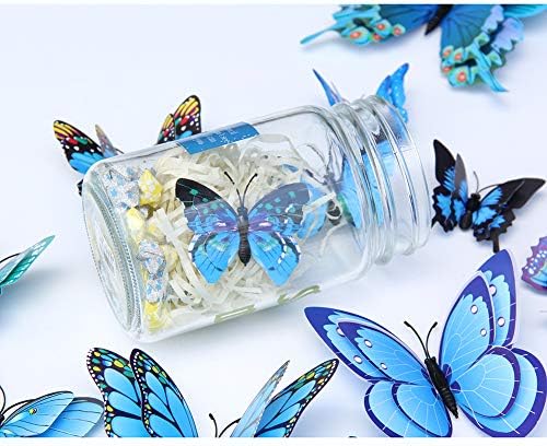 Somotersea 24Pcs 3D Butterfly Wall Decor