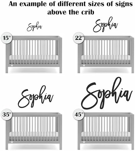 Woodland Wooden Name Sign for Nursery Wall Decor