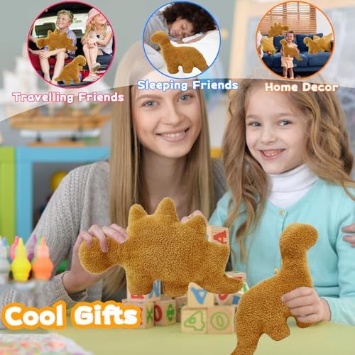 2 Pack Dino Nugget Plush Pillow