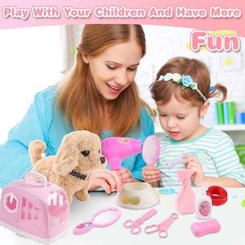 Volmop 14PCS Interactive Plush Dog Toy Set