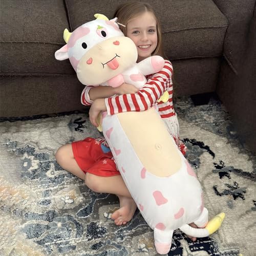 MorisMos Glow in the Dark Cow Pillow