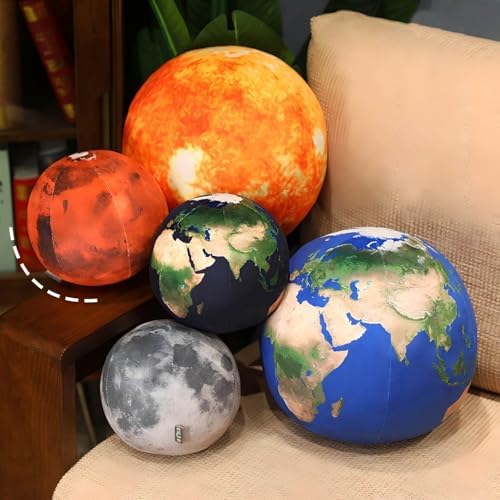 5 Planet Plush Pillow Set Sun Moon Earth