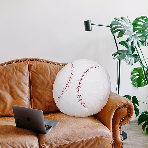 OurHonor 18 Inch Baseball Plush Pillow