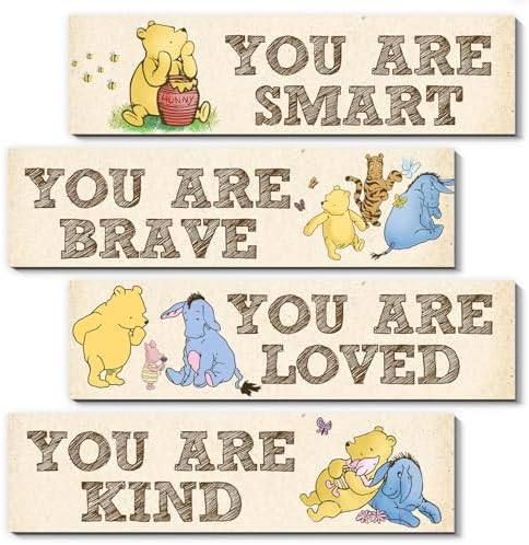 Winnie The Pooh Wall Decor 4pcs