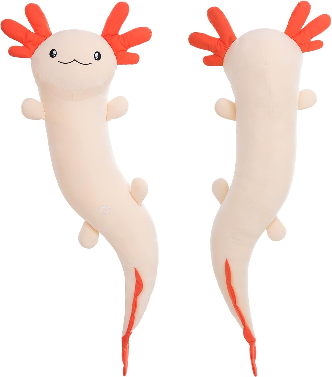 Large Axolotl Plush Body Pillow for Kids