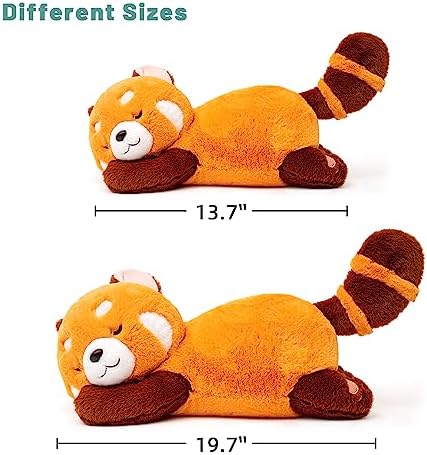 Big Red Panda Plush Pillow Toy