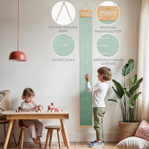 KIBAGA Kids Wall Growth Chart
