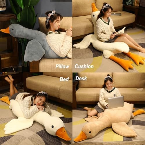 Giant White Goose Plush Pillow 748in