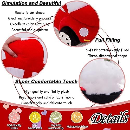 Car Plush Pillow Cute Toy Decor Gift for Kids