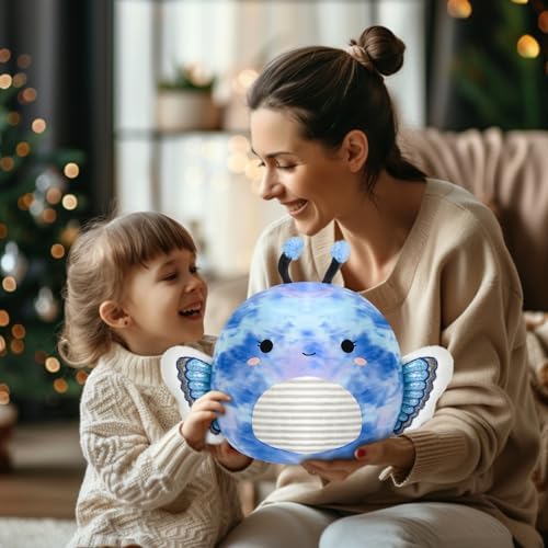 Blue Butterfly Plush Pillow Toy