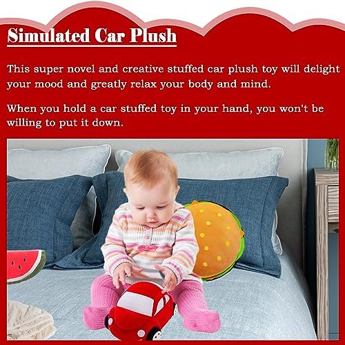 Car Plush Pillow Cute Toy Decor Gift for Kids