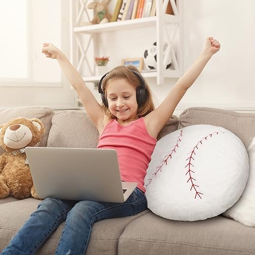 OurHonor 18 Inch Baseball Plush Pillow