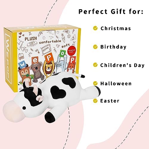 IdeaMeme Milk Cow Weighted Plush
