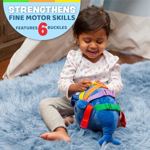 Buckle Toys Blu Whale Stuffed Animal