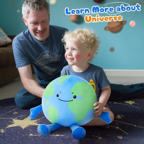 Earth Plush Pillow for Kids and Astronomy