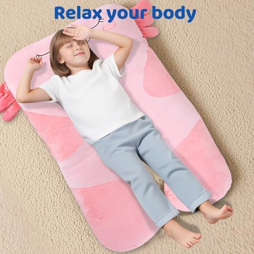 47x23 Inch U Shaped Plush Body Pillow for Kids
