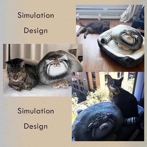 Pallas Cat Plush Body Pillow for Kids