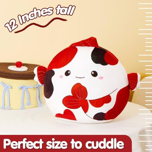 Glow Guards 12 Inch Koi Fish Plush Pillow