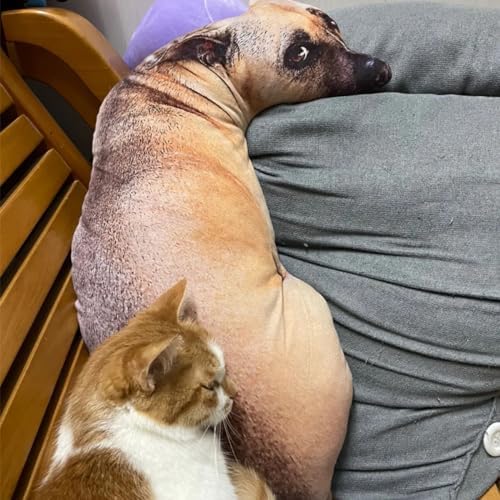 Realistic Dog Plush Pillow for Kids and Dog Lovers