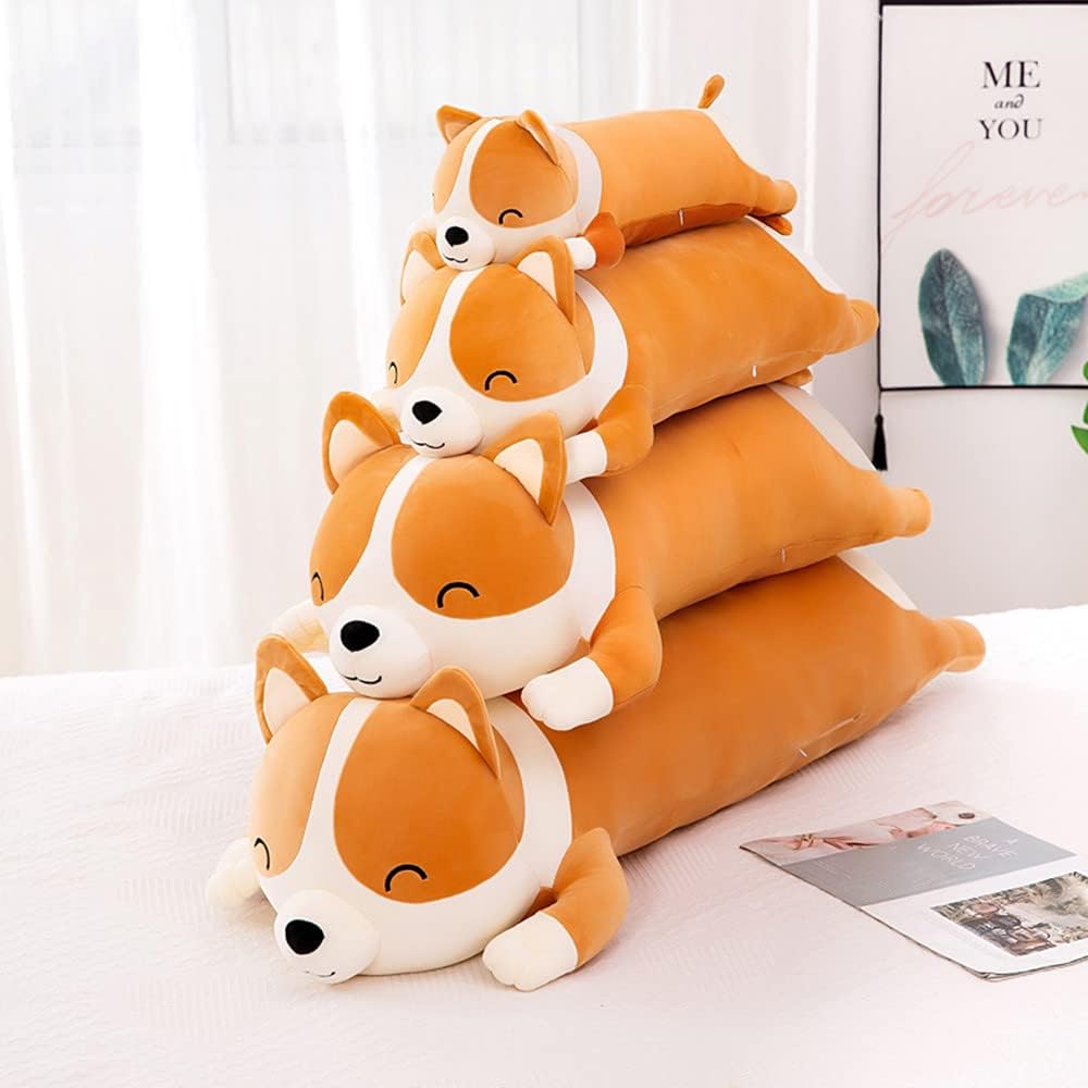 Yellow Plush Corgi Pillow Toy 100cm