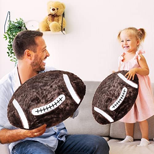 Jetec Football Shaped Plush Pillow Set