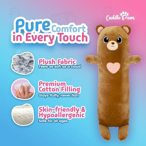 Cuddle Paws Bear Plush Pillow