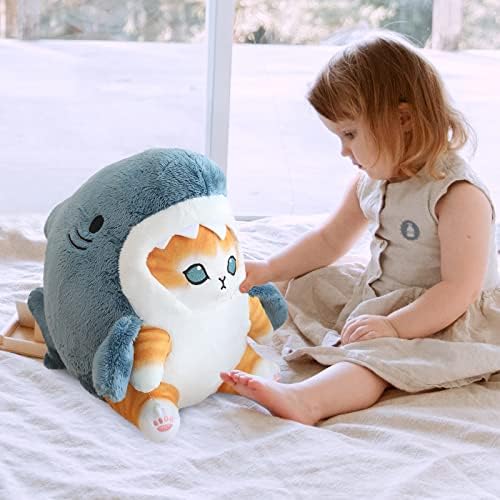 Kawaii Shark Cat Plush Pillow Toy