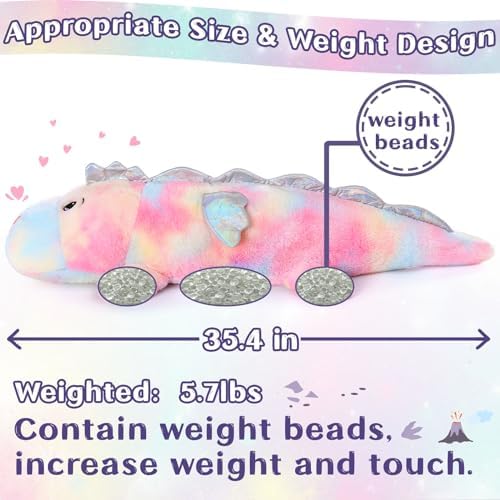 MaoGoLan Weighted Dinosaur Plush Pillow