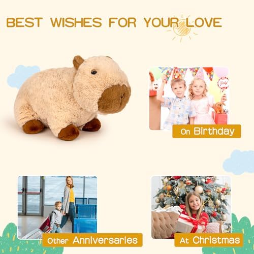 Capybara Plushie Pillow for Kids 9 Inch