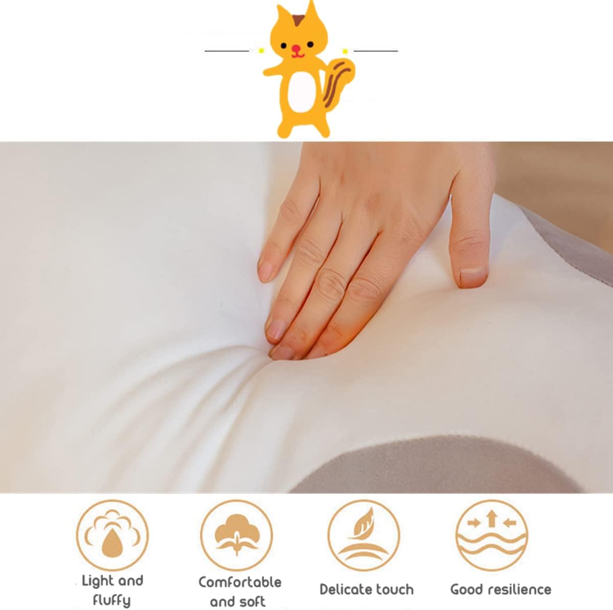 Rexinc Long Gray Cat Plush Pillow Toy