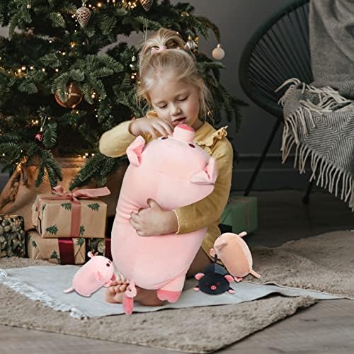Pig Stuffed Animal Mommy 196 with 3 Plushies