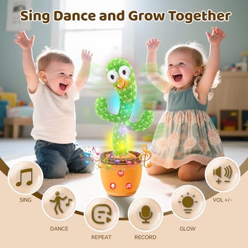 Dancing Talking Cactus Toy for Babies