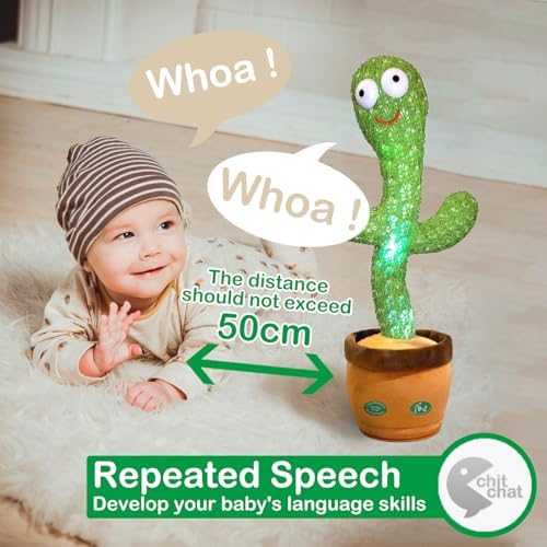 Dancing Talking Cactus Toy with LED