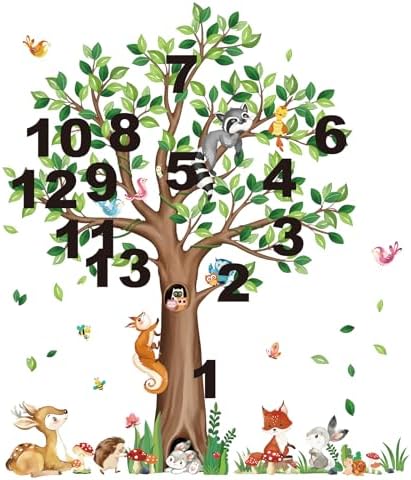 Decalmile Woodland Animals Wall Stickers