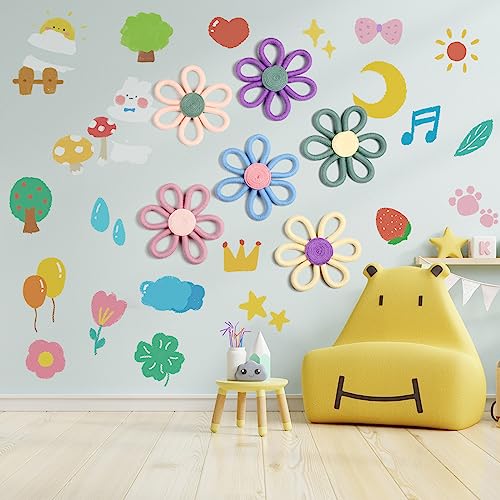Ripeng 6 Pcs Boho Wall Decor for Girls