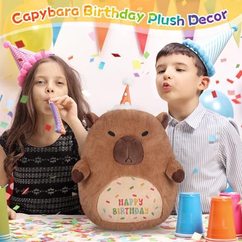 Capybara Plush Pillow for Cuddling and Relaxation