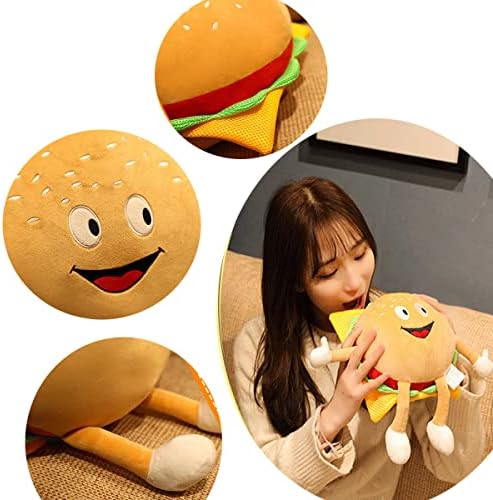 GUDVES Hamburger Plush Pillow Toy