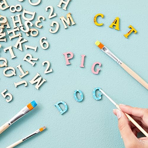 Juvale 1-Inch Wooden Alphabet Letters and Numbers Set