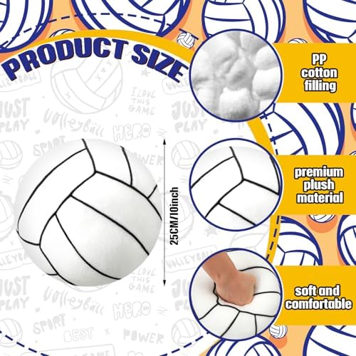 Gerrii 2 Pcs 3D Volleyball Plush Pillow