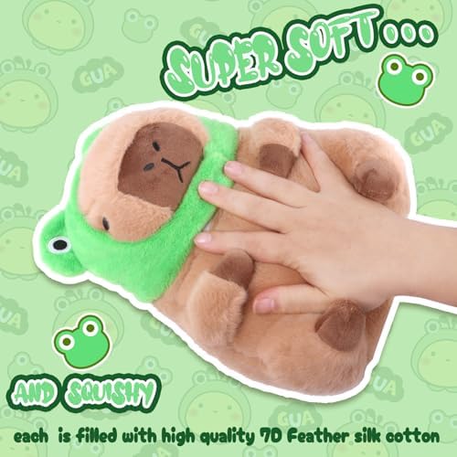 RichRabbit Frog Head Capybara Plush Pillow