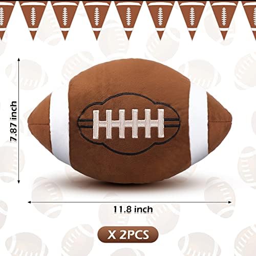 HyDren 2 Pc Plush Football Pillows