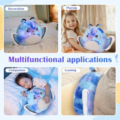 Houwsbaby 12 Inch LED Butterfly Plush Pillow