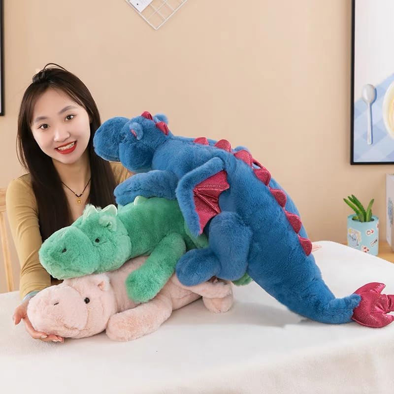 276 Inch Blue Dragon Plush Pillow