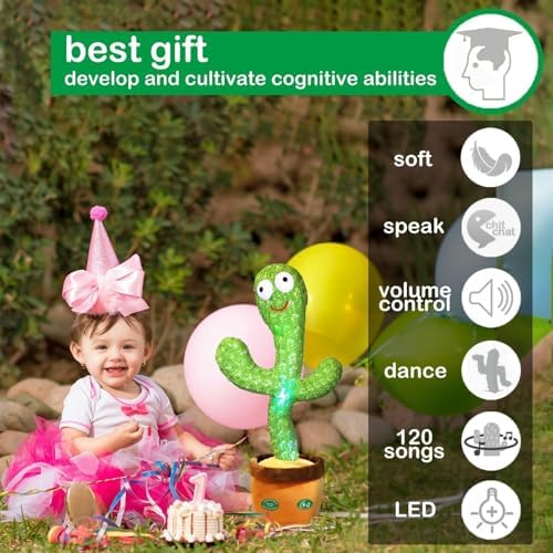 Dancing Talking Cactus Toy with LED