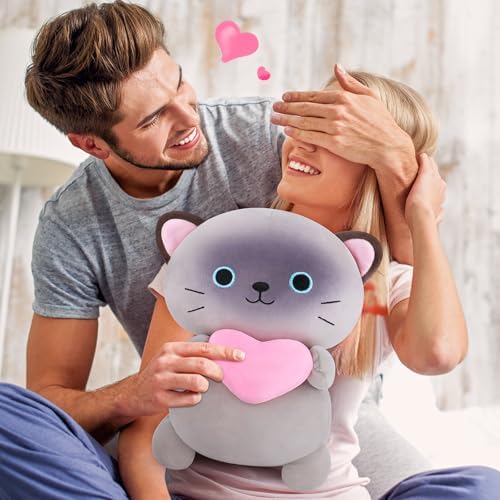 14 Inch Siamese Cat Plush Pillow