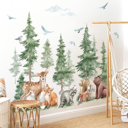Wondever Mountain Tree Wall Stickers for Kids Room 1